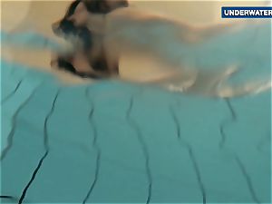 demonstrating bright bra-stuffers underwater makes everyone insane