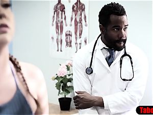 big black cock doctor exploits favorite patient into rectal fuck-a-thon exam