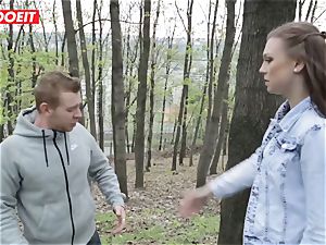 LETSDOEIT - super-hot teen Gets disciplined For pissing Outside